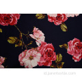 Kain Cetak Backgroud Putih Peony Hitam